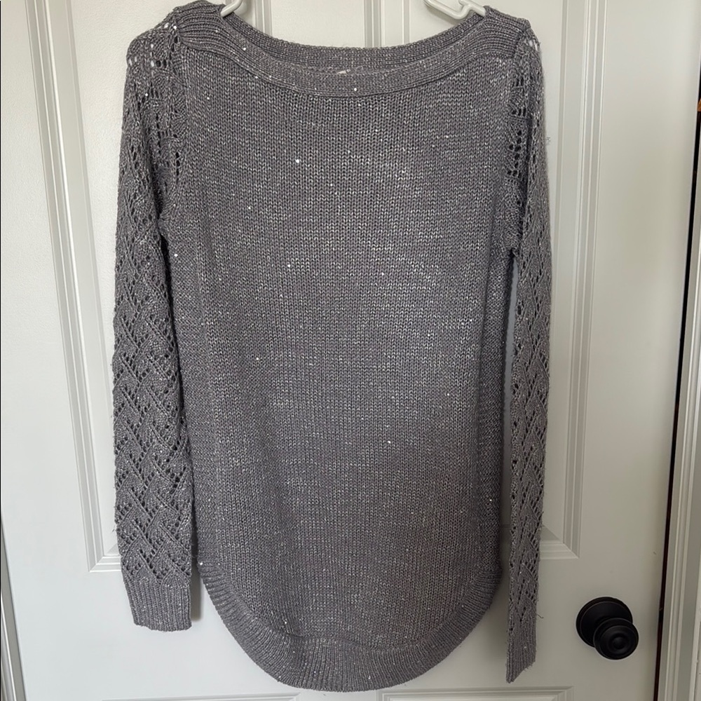 Elegant Gray Women's Sweater